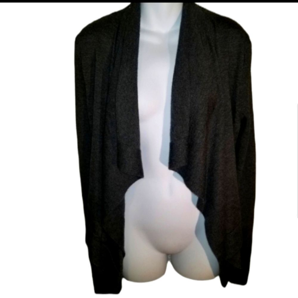 Banana Republic Cardigan Sweater Womens Size Large Black Wool Blend